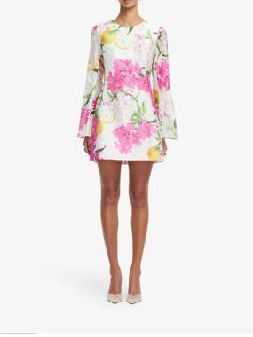 Leo Lin | Dresses | Leo Lin Aurelie Appliqu Short Sleeve Minidress Size 4 |  Poshmark